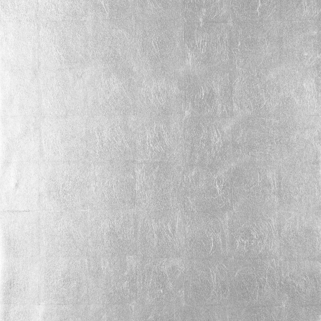 Metal Leaf Metallic Silver - Silver Wallcovering | Thibaut