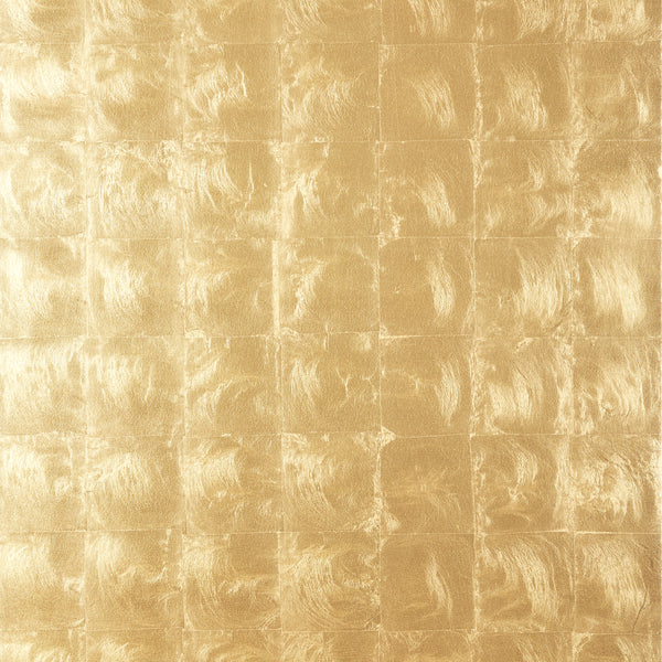 Metal Leaf Metallic Gold - Gold Wallcovering | Thibaut