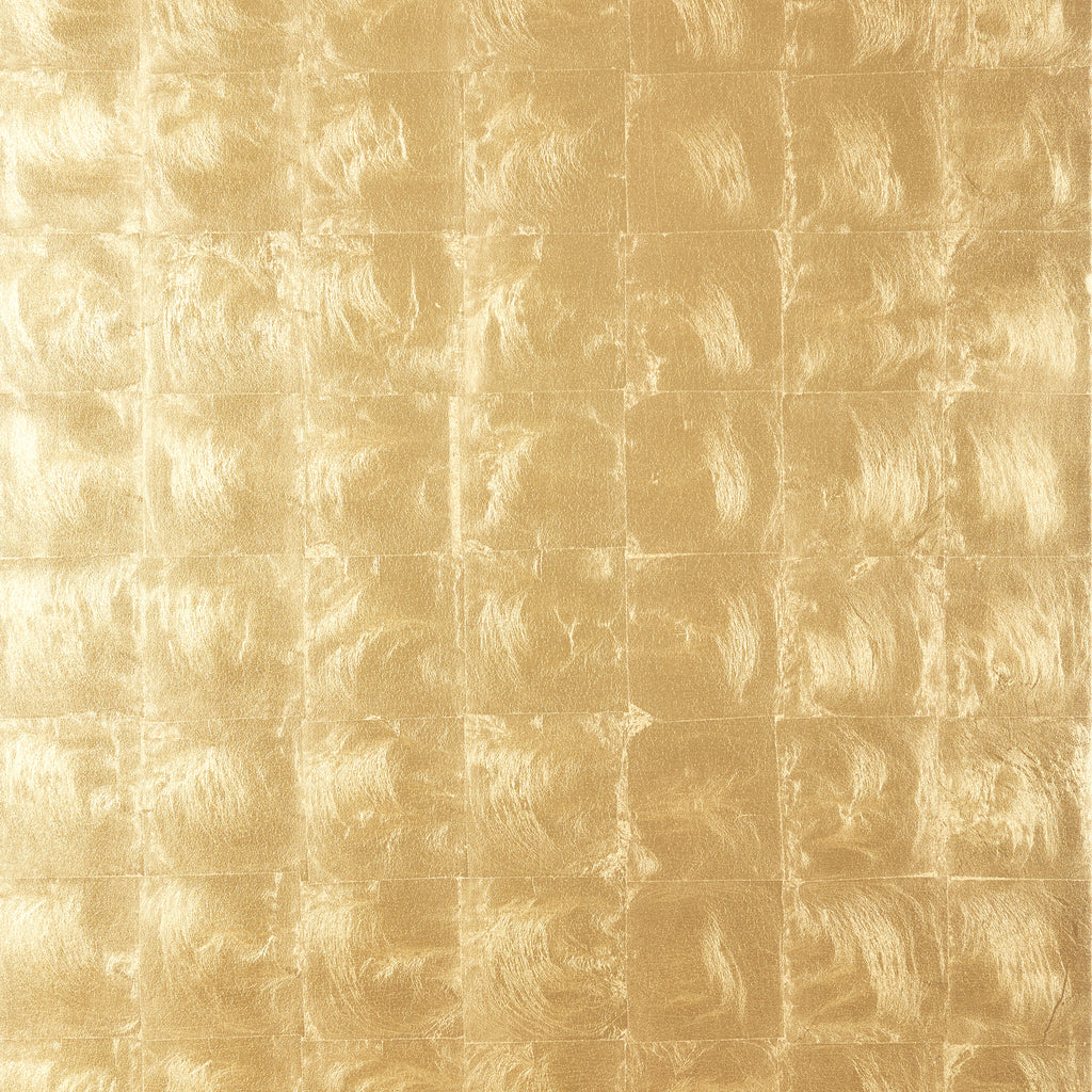 Metal Leaf Metallic Gold - Gold Wallcovering | Thibaut