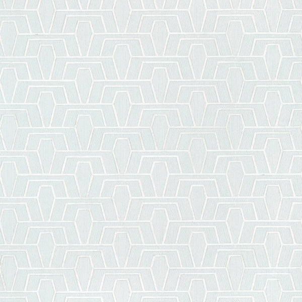 Hinton Tunnel Soft Blue - Pale Blue Wallcovering | Thibaut