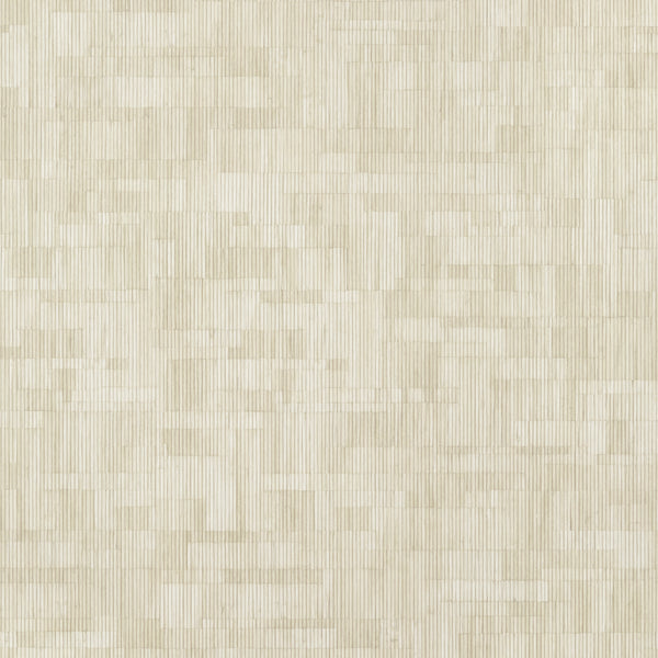Bamboo Mosaic Sand - Sand Wallcovering | Thibaut