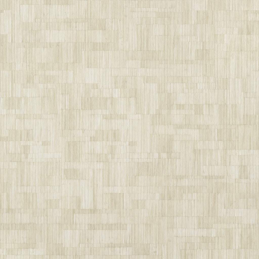 Bamboo Mosaic Sand - Sand Wallcovering | Thibaut