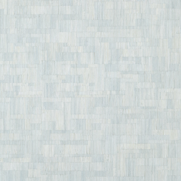 Bamboo Mosaic Soft Blue - Blue Wallcovering | Thibaut