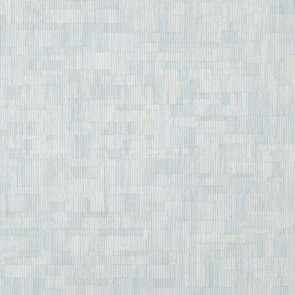 Bamboo Mosaic Soft Blue - Blue Wallcovering | Thibaut