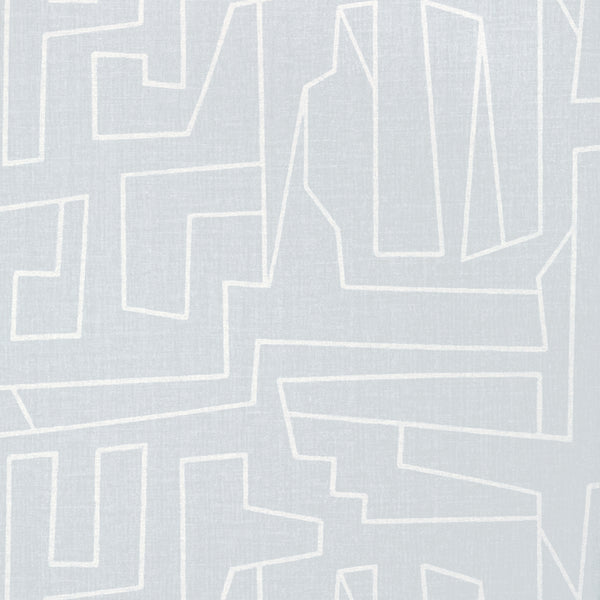 Matrix - Light Blue Wallcovering | Thibaut
