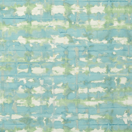Illusion Teal and Green - Green Wallcovering | Thibaut