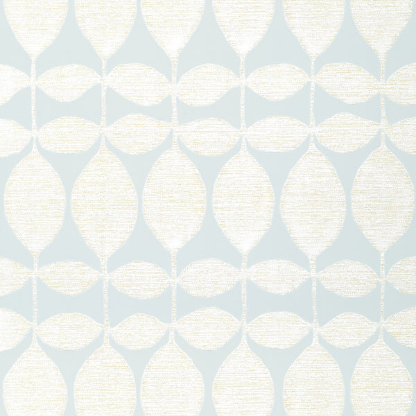 Lola Pearl on Soft Blue - Blue Wallcovering | Thibaut