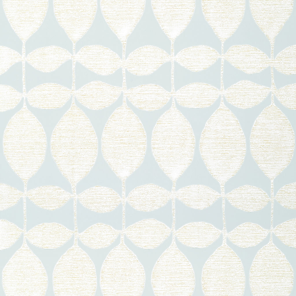 Lola Pearl on Soft Blue - Blue Wallcovering | Thibaut