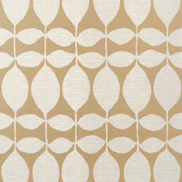 Lola Metallic Gold - Gold Wallcovering | Thibaut