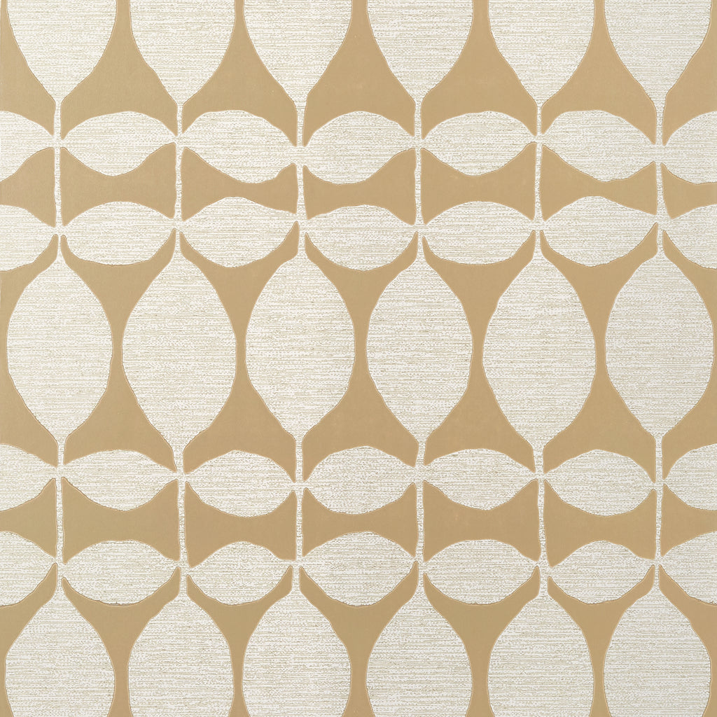 Lola Metallic Gold - Gold Wallcovering | Thibaut