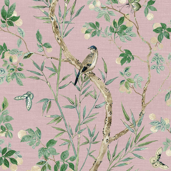 Claire Lavender - Lavender Wallcovering | Thibaut