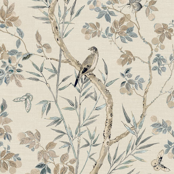 Claire Neutral - Neutral Wallcovering | Thibaut