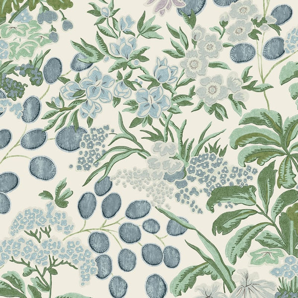 Meadow Lavender and Blue - Blue Wallcovering | Thibaut