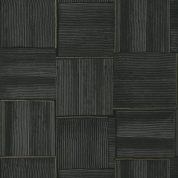 Hayworth, Black Wallcoverings | Thibaut