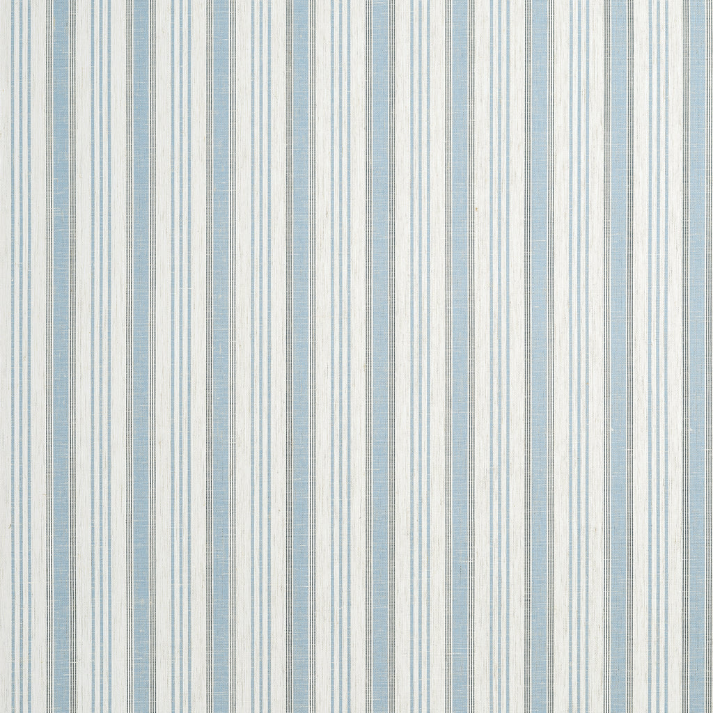 Bennett Stripe Blue - Blue Wallcovering | Thibaut
