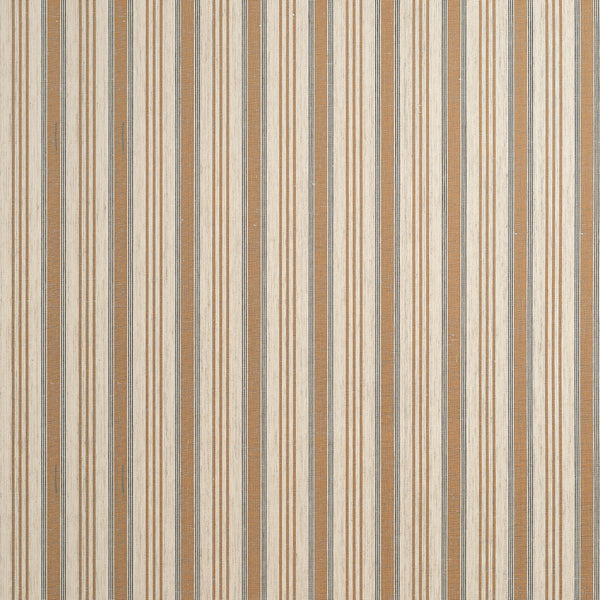 Bennett Stripe Cognac - Cognac Wallcovering | Thibaut