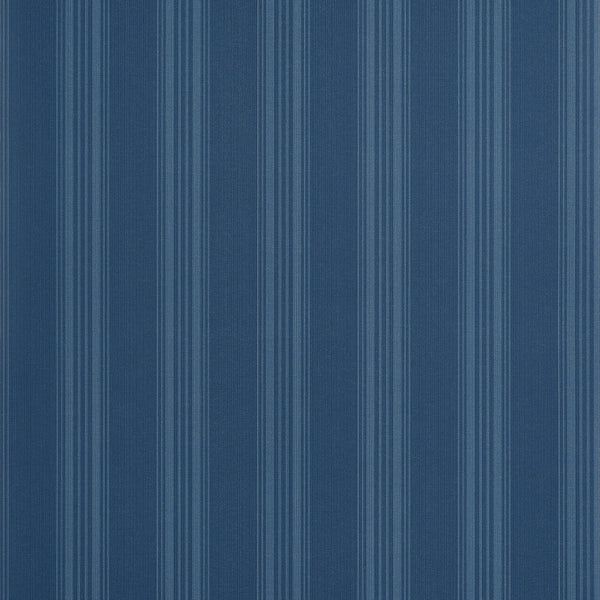 Scarlet Stripe Navy - Navy Wallcovering | Thibaut