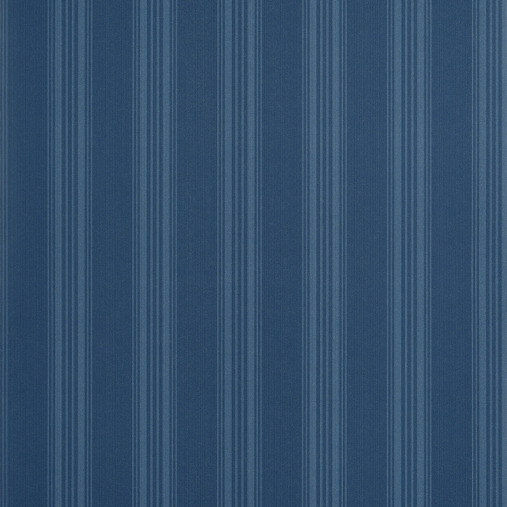 Scarlet Stripe Navy - Navy Wallcovering | Thibaut