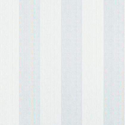 Evan Stripe Powder Blue - Blue Wallcovering | Thibaut