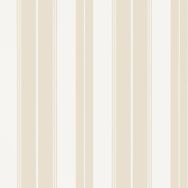 Norfolk Stripe Beige - Beige Wallcovering | Thibaut