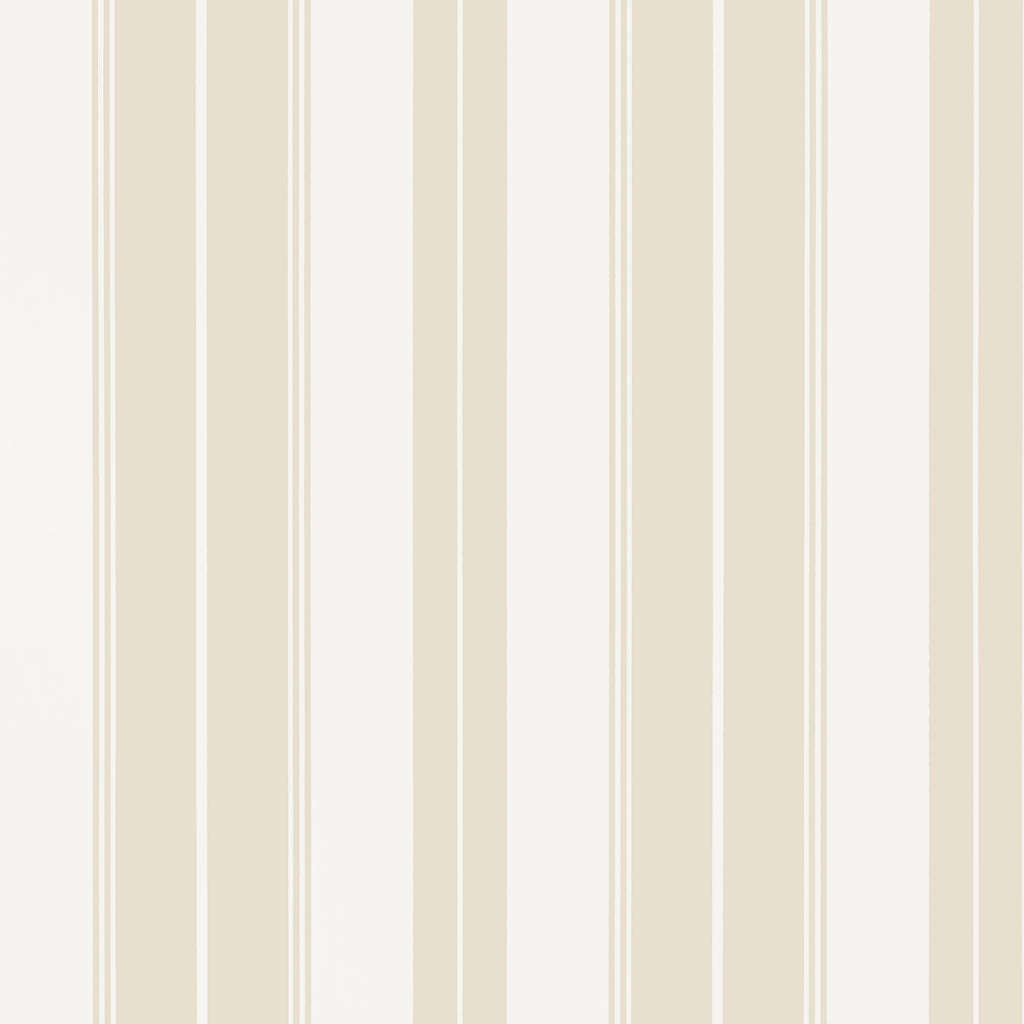 Norfolk Stripe Beige - Beige Wallcovering | Thibaut