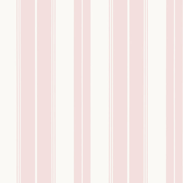Norfolk Stripe Pink - Pink Wallcovering | Thibaut
