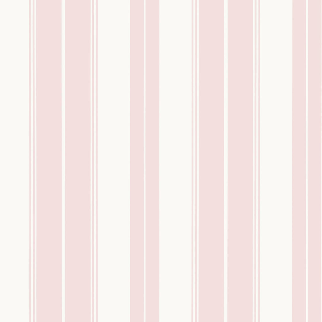 Norfolk Stripe Pink - Pink Wallcovering | Thibaut