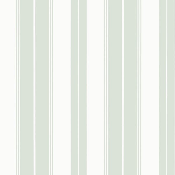 Norfolk Stripe Willow - Willow Wallcovering | Thibaut