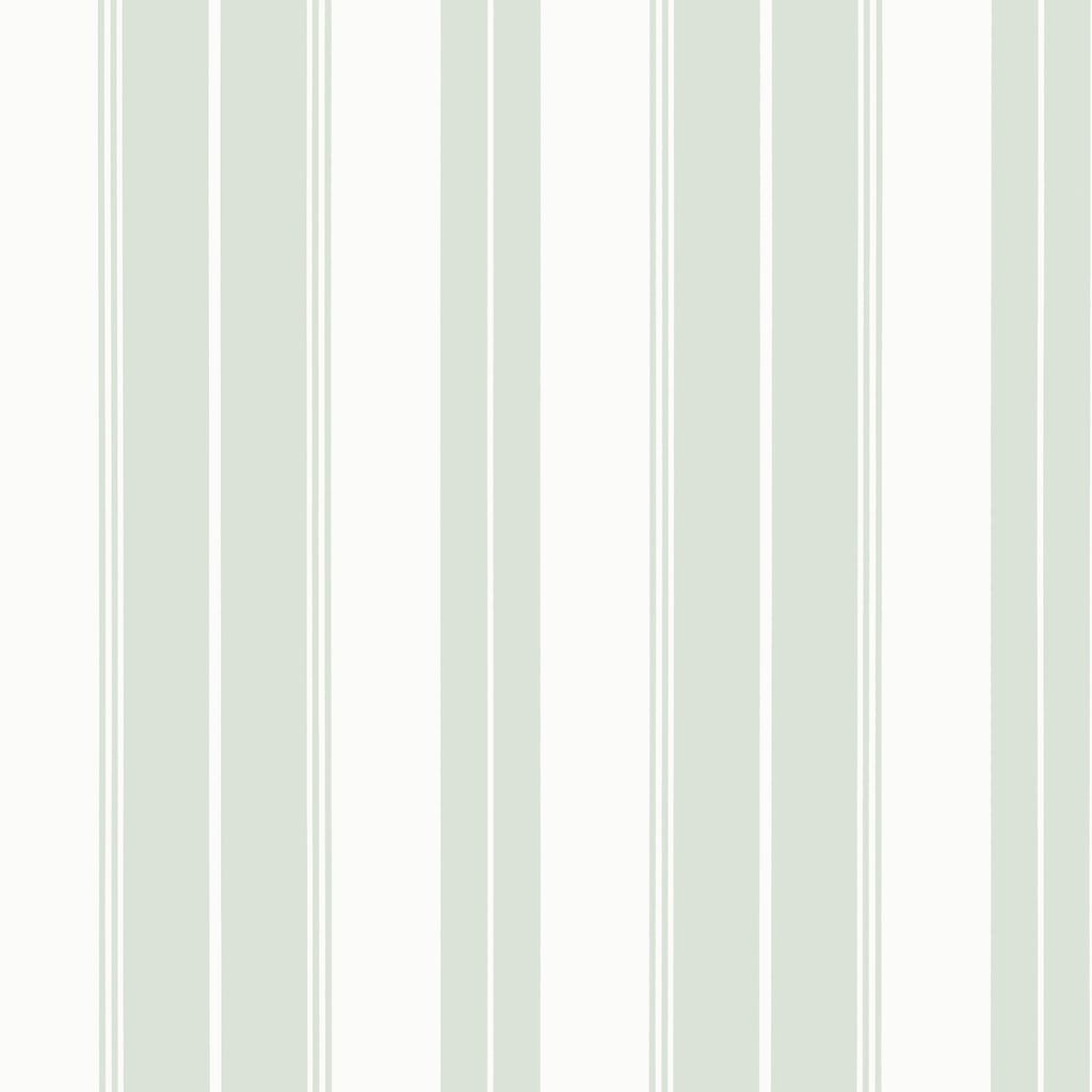 Norfolk Stripe Willow - Willow Wallcovering | Thibaut