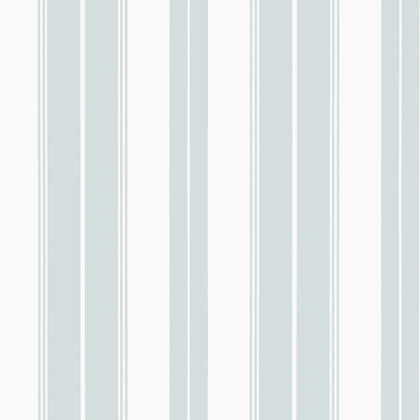 Norfolk Stripe Spa Blue - Blue Wallcovering | Thibaut