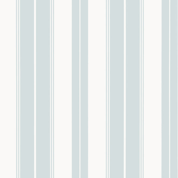 Norfolk Stripe Spa Blue - Blue Wallcovering | Thibaut