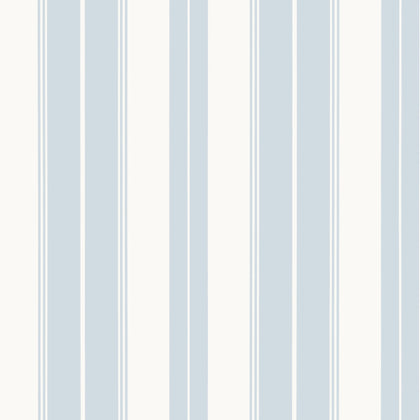 Norfolk Stripe Light Blue - Blue Wallcovering | Thibaut