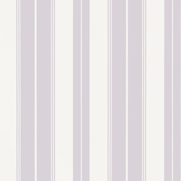 Norfolk Stripe Lilac - Lilac Wallcovering | Thibaut
