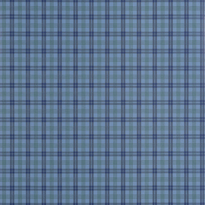 Huntley Plaid Navy - Navy Wallcovering | Thibaut