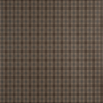 Huntley Plaid Brown - Brown Wallcovering | Thibaut