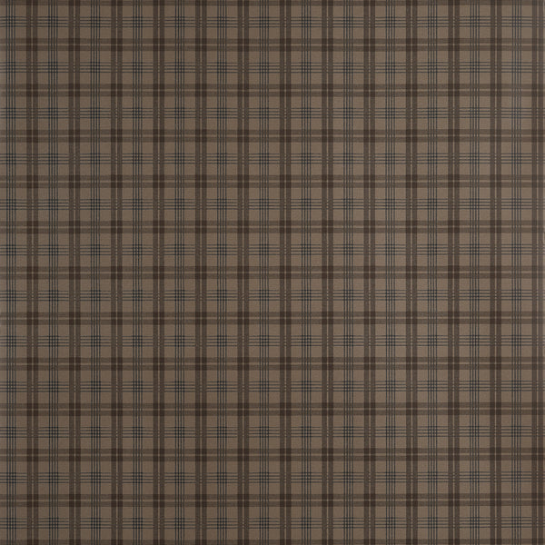Huntley Plaid Brown - Brown Wallcovering | Thibaut