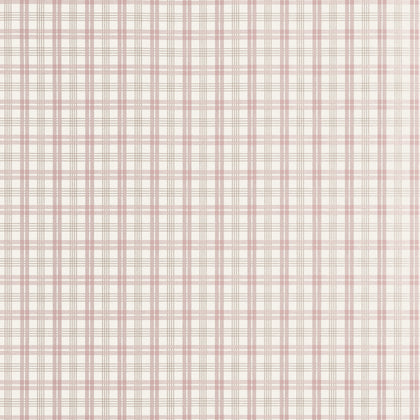 Huntley Plaid Blush - Blush Wallcovering | Thibaut