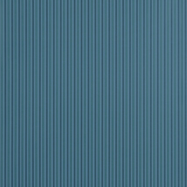 Conner Stripe Peacock Blue - Blue Wallcovering | Thibaut
