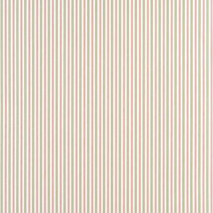 Conner Stripe Green and Pink - Pink Wallcovering | Thibaut