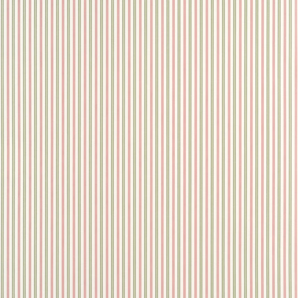 Conner Stripe Green and Pink - Pink Wallcovering | Thibaut