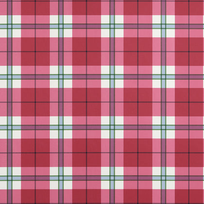 Douglas Plaid Red - Red Wallcovering | Thibaut