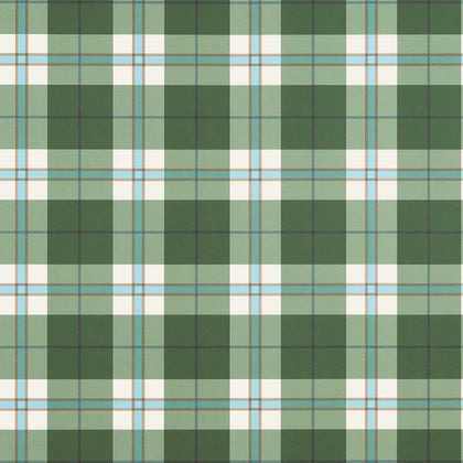 Douglas Plaid Green - Green Wallcovering | Thibaut