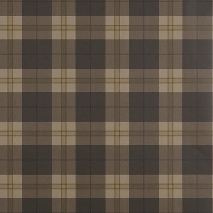 Douglas Plaid Brown - Brown Wallcovering | Thibaut