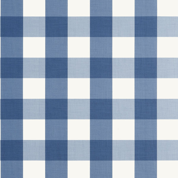 Buffalo Check Navy - Navy Wallcovering | Thibaut