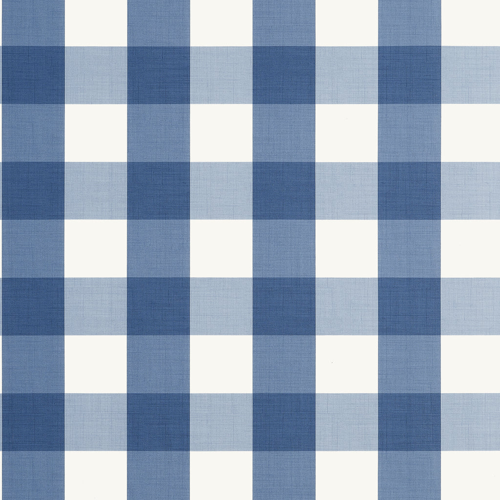 Buffalo Check Navy - Navy Wallcovering | Thibaut