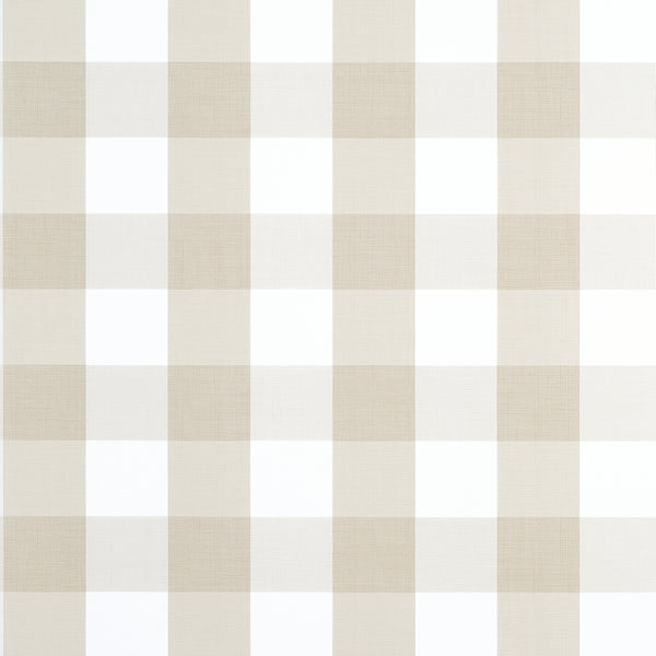 Buffalo Check Beige - Beige Wallcovering | Thibaut