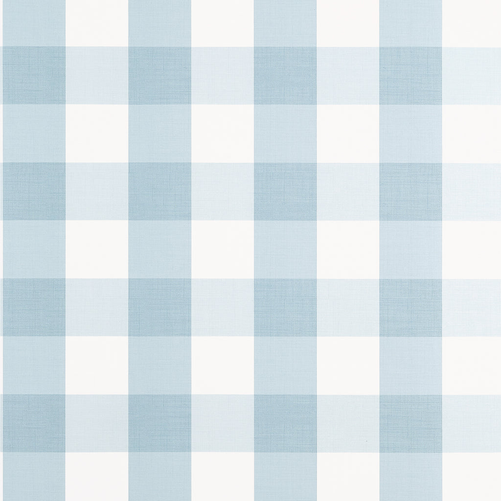 Buffalo Check Spa Blue - Blue Wallcovering | Thibaut