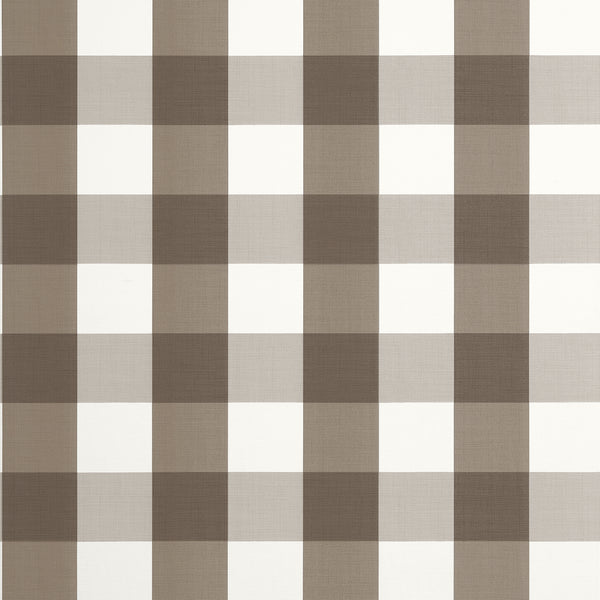 Buffalo Check Brown - Brown Wallcovering | Thibaut