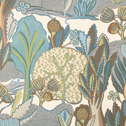 Albero Sage and Beige - Beige Wallcovering | Thibaut