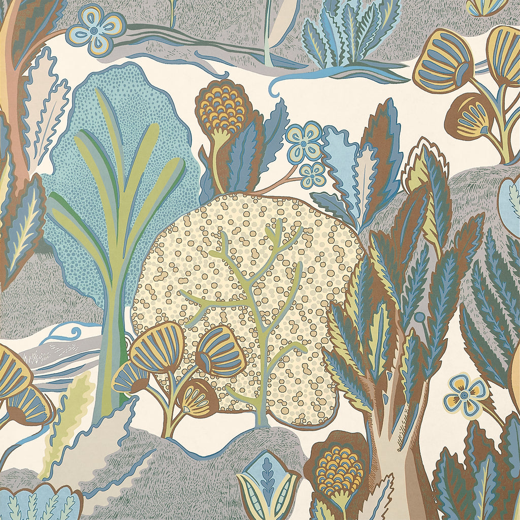 Albero Sage and Beige - Beige Wallcovering | Thibaut